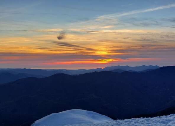 Ciaspolata al tramonto, Corno alle Scale [25 gennaio 2025]